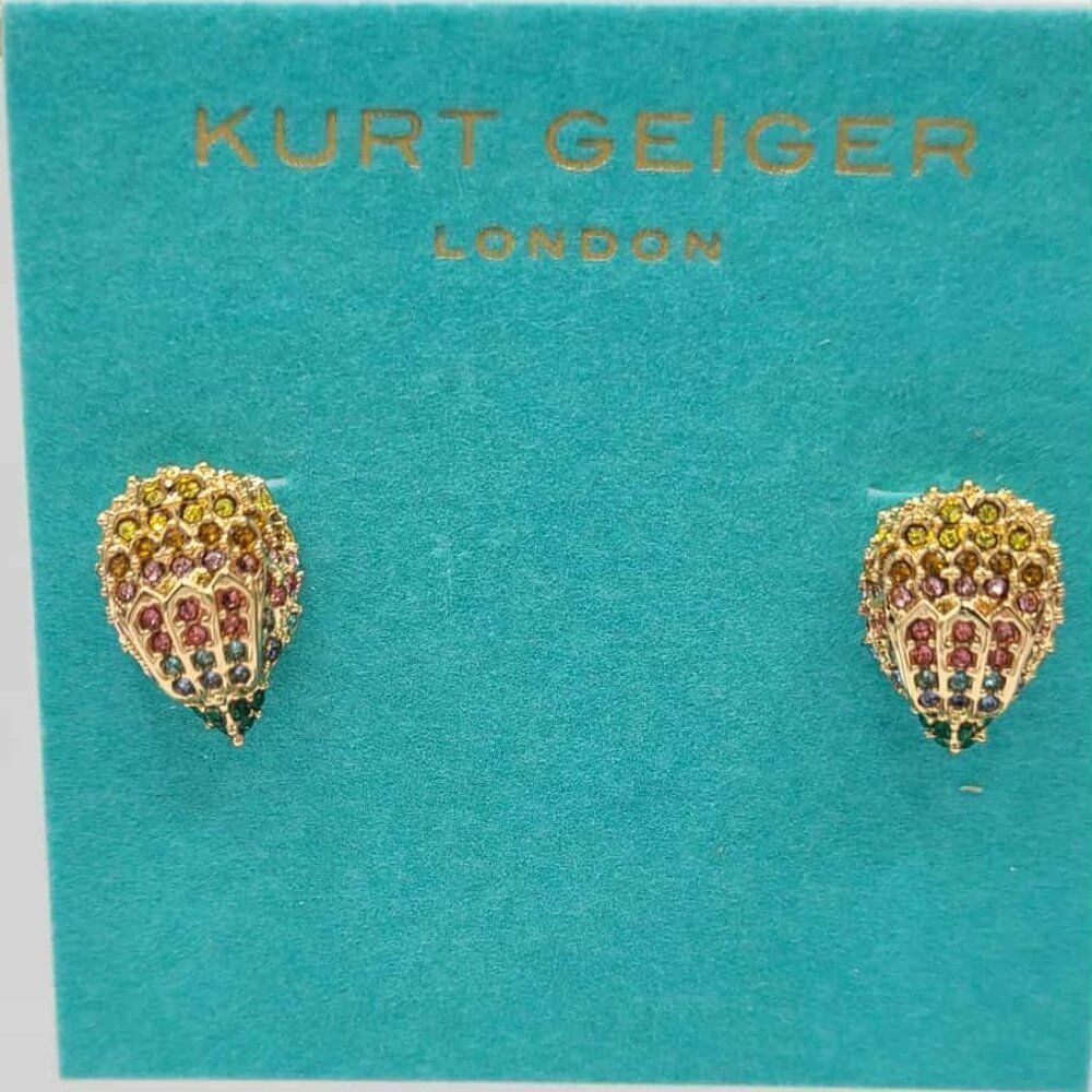 Kurt Geiger Rainbow Crystal Eagle Stud Earrings NWT!  NEW!